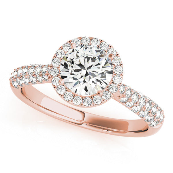 Style# 51008-E Halo Diamond Engagement Ring