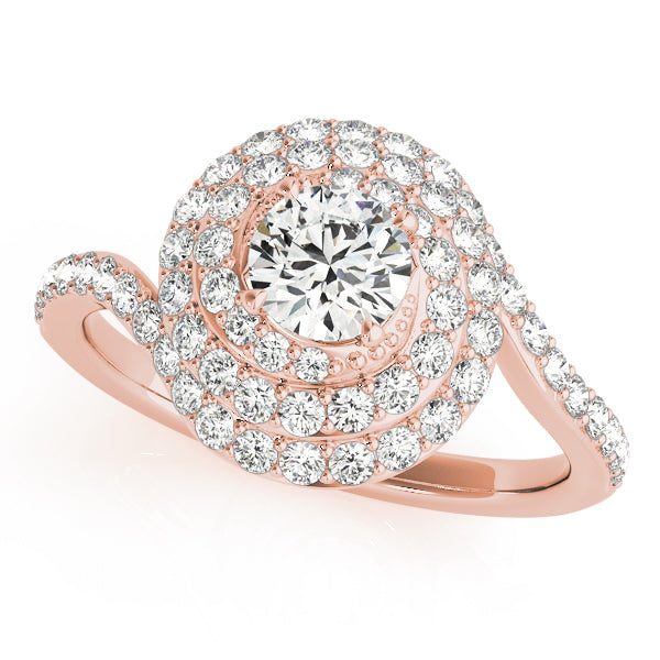 Style# 50824-E Halo Diamond Engagement Ring