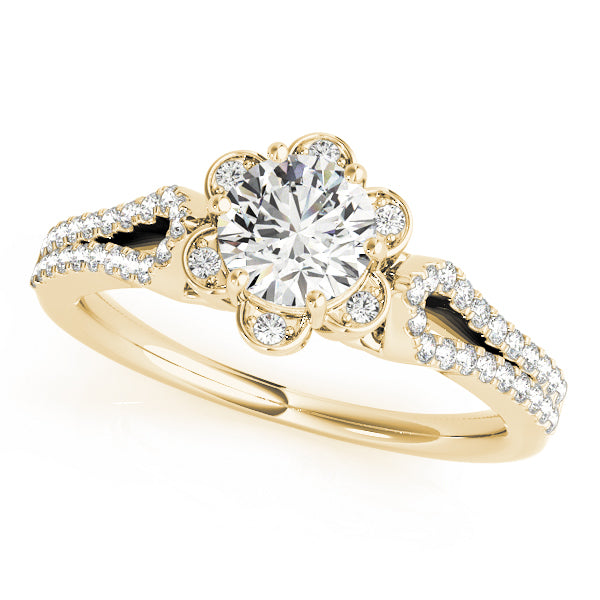 Style# 51069-E Halo Diamond Engagement Ring