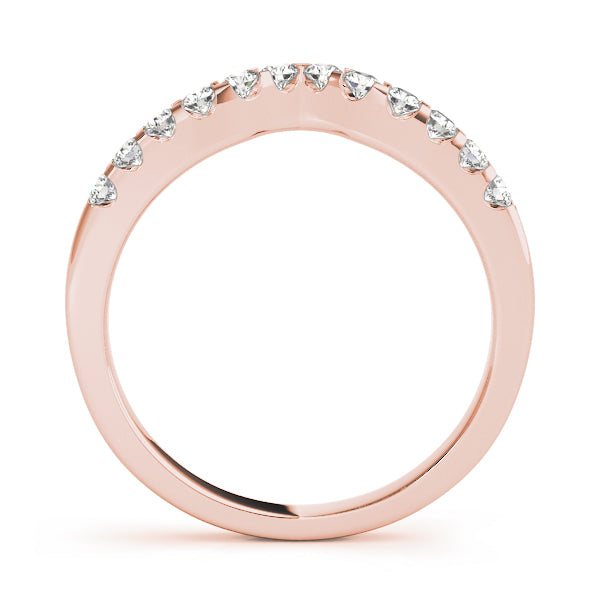 18K Rose Gold Diamond Wedding Ring