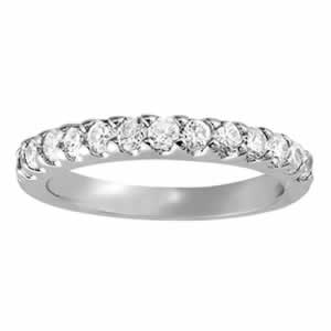 Platinum White Diamond Wedding Ring