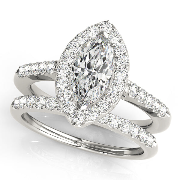 Platinum Marquise Diamond Engagement Ring 1.33ctw