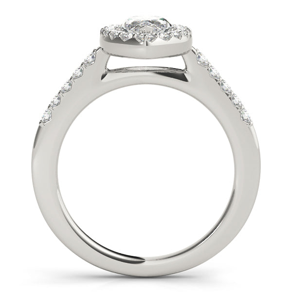 14K White Gold 1.33ctw Marquise Diamond Engagement Ring