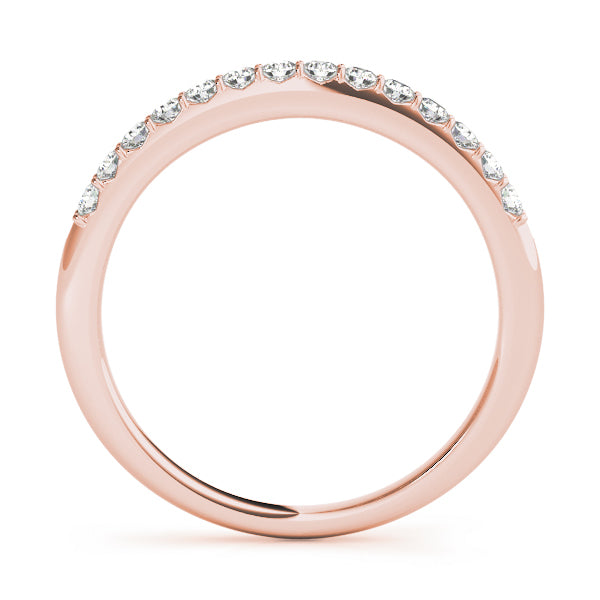 18K Rose Gold 0.175 ctw Diamond Wedding Ring