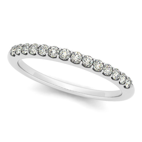 14K White Gold Diamond Wedding Ring