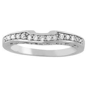 14K White Gold Diamond Wedding Ring