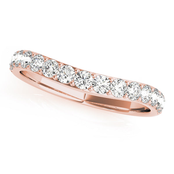 14K Rose Gold Diamond Wedding Ring