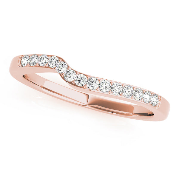 14K Rose Gold Diamond Wedding Ring
