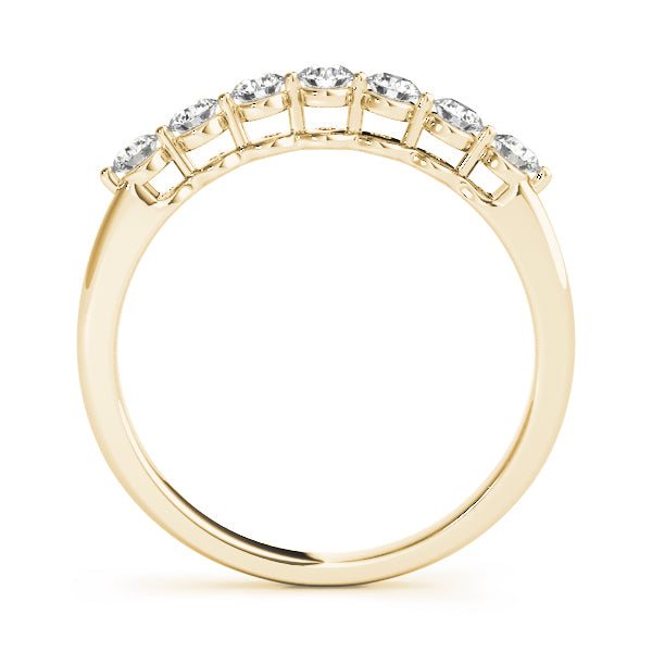 18K Yellow Gold Multi-Diamond Wedding Band