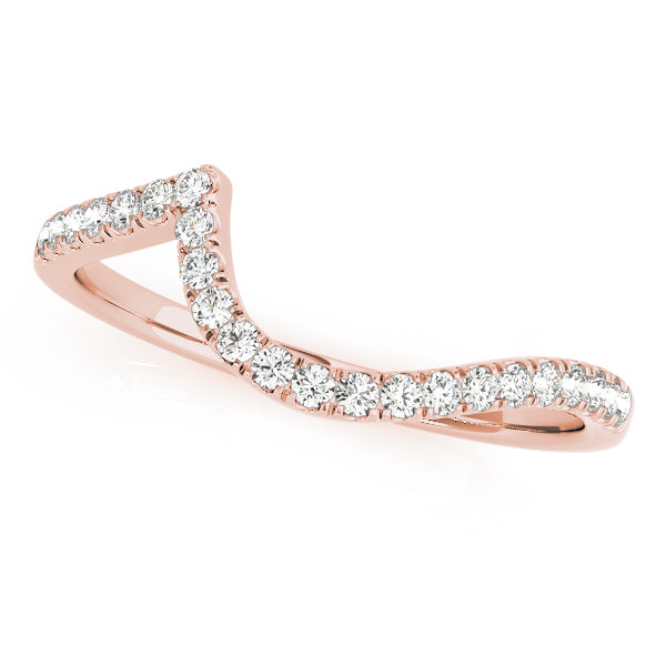 18K Rose Gold Diamond Wedding Ring