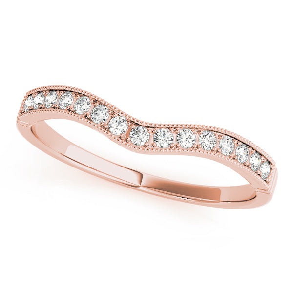 14K Rose Gold Diamond Wedding Ring
