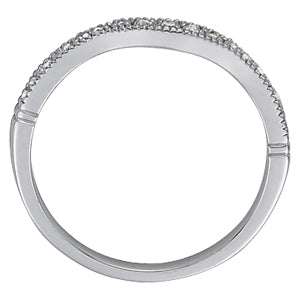 18K White Gold Diamond Wedding Ring