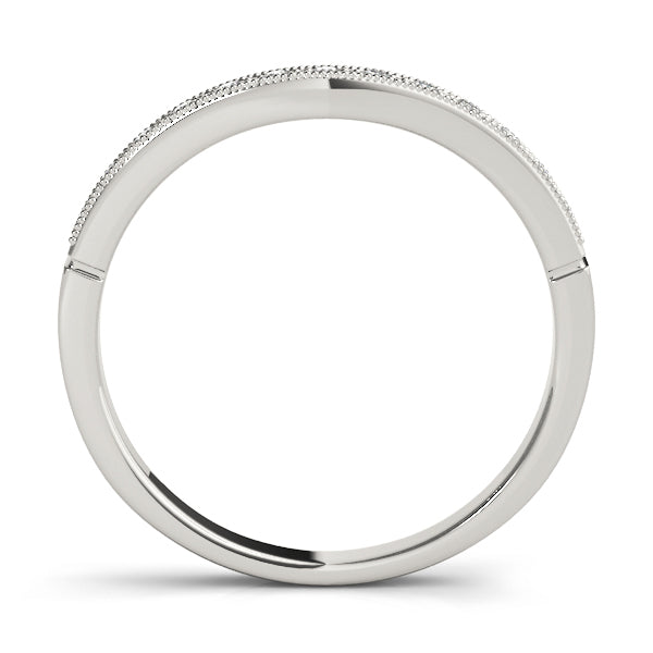 14K White Gold Diamond Wedding Ring