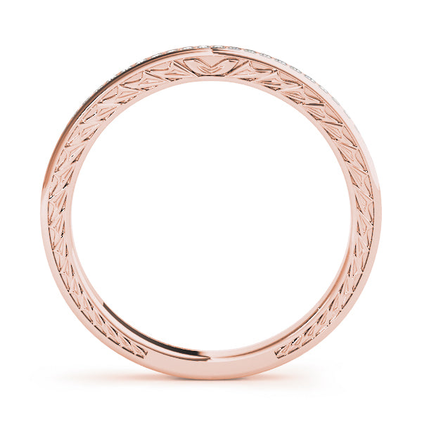 14K Rose Gold Diamond Wedding Ring