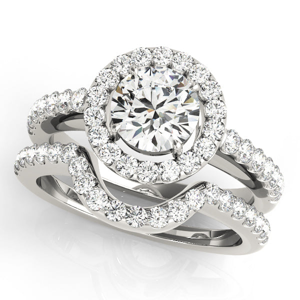 Style# 50530-E Halo Diamond Engagement Ring