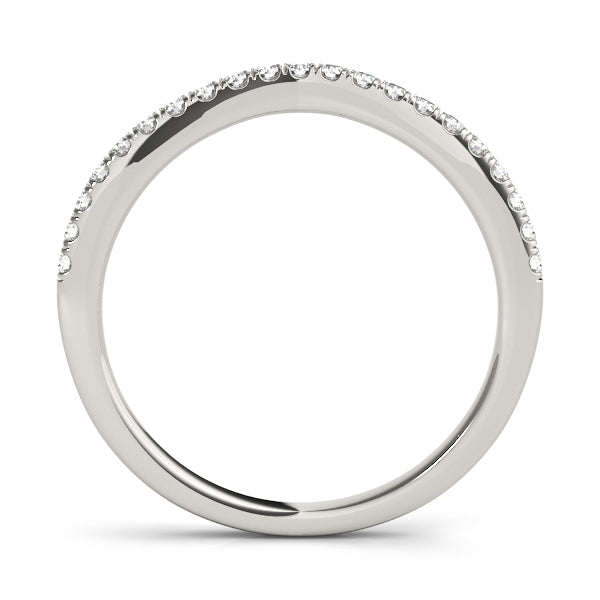 14K White Gold Diamond Wedding Ring