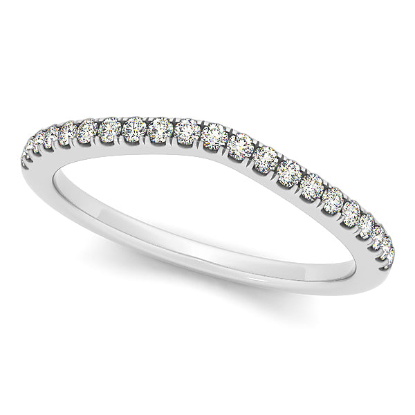 18K White Gold Diamond Wedding Ring