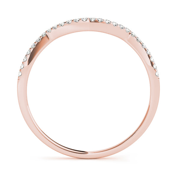 Rose Gold 26-Diamond Wedding Band Ring