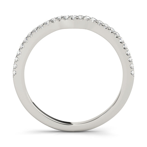18K White Gold Diamond Wedding Ring