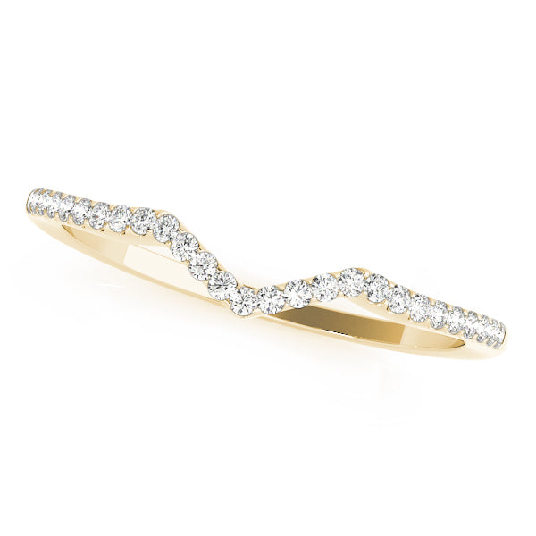 18K Yellow Gold Multi-Diamond Wedding Band