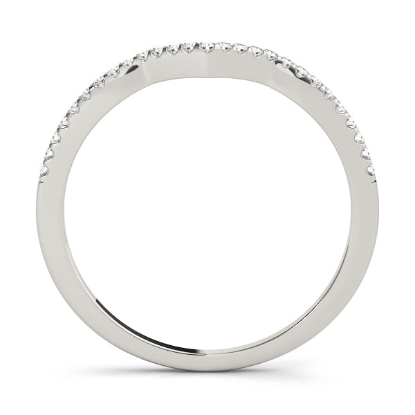 14K White Gold Diamond Wedding Ring