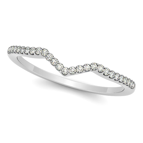 18K White Gold Diamond Wedding Ring