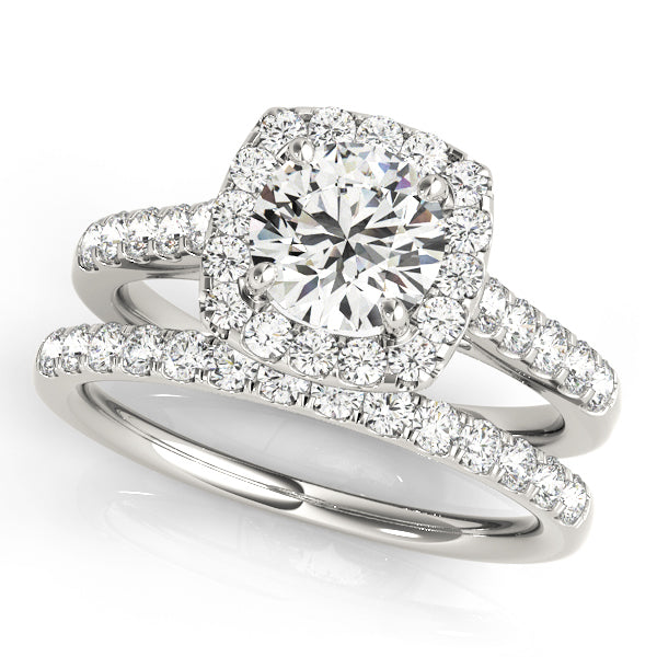 Style# 50576-E Halo Diamond Engagement Ring