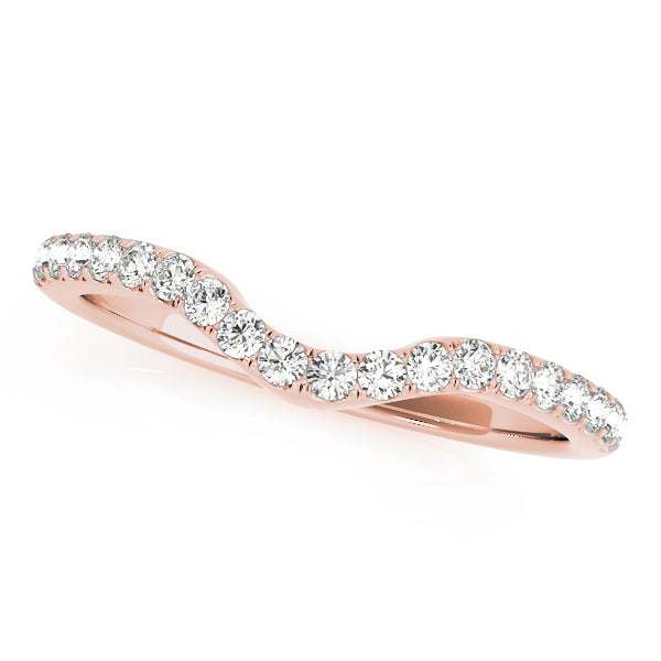 14K Rose Gold Diamond Wedding Ring