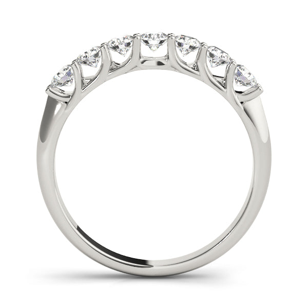 14K White Gold Round Diamond Wedding Ring