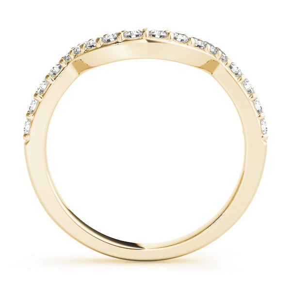 14K Yellow Gold 1/3 ct Diamond Wedding Band