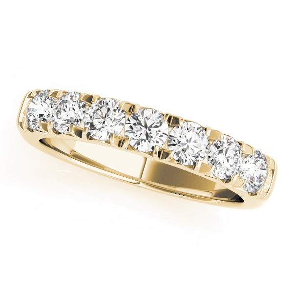 14K Yellow Gold 1/4 CT Diamond Wedding Band