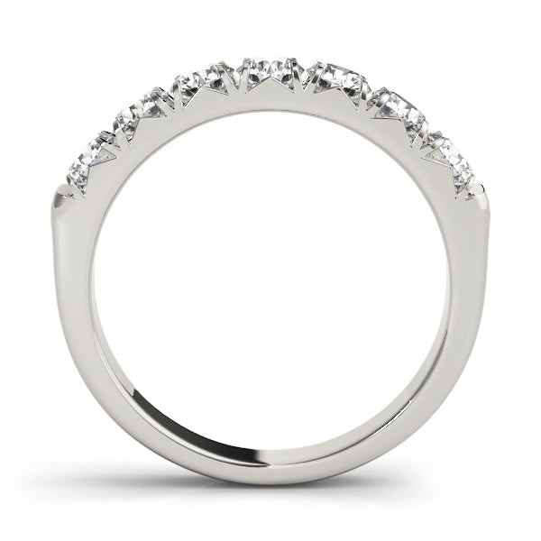 14K White Gold Round Diamond Wedding Ring