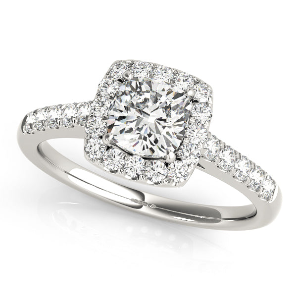 Platinum Cushion Diamond Engagement Ring 1.33ctw