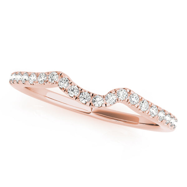 14K Rose Gold Diamond Wedding Ring