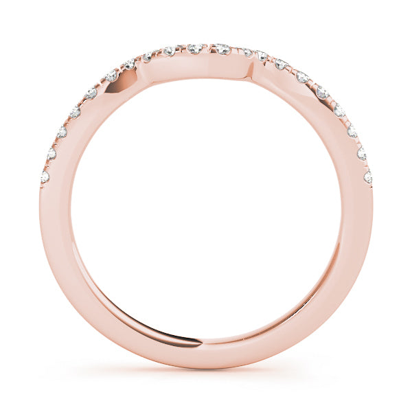 14K Rose Gold Diamond Wedding Ring