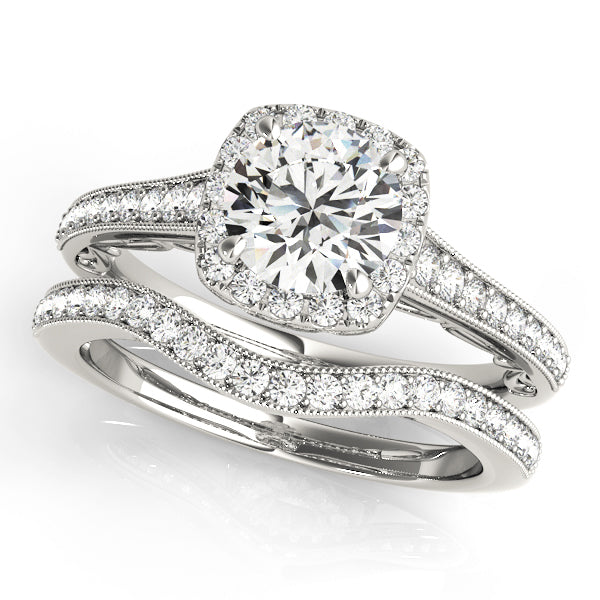 Style# 50854-E Halo Diamond Engagement Ring