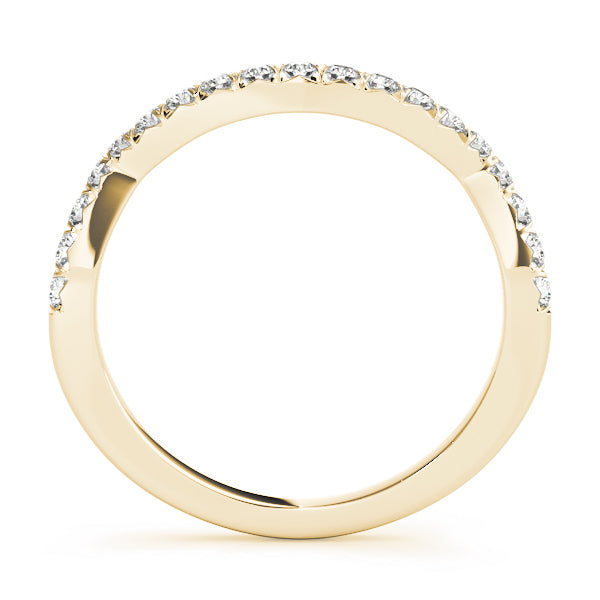18K Yellow Gold 0.19ctw Diamond Wedding Band
