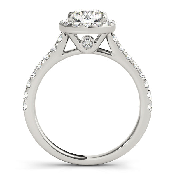 18K White Gold 1.33ctw Round Diamond Engagement Ring