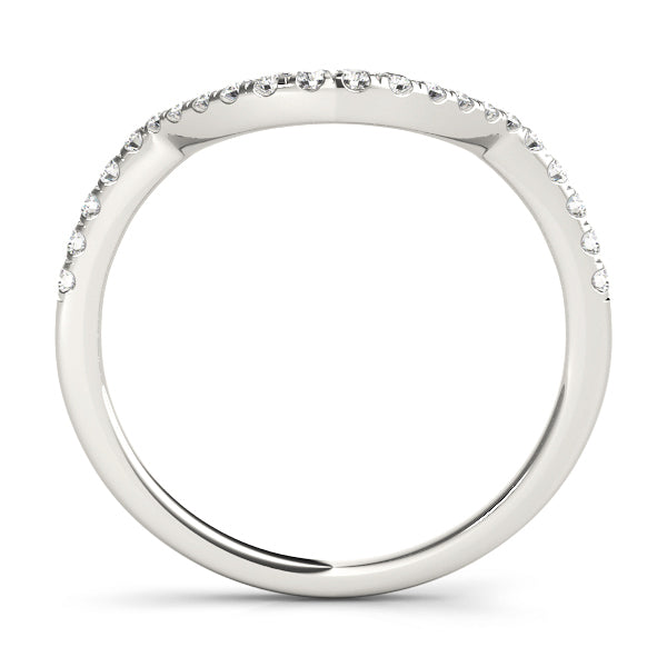 18K Yellow Gold 1/8 ctw Diamond Wedding Band