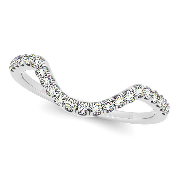 18K White Gold Diamond Wedding Ring