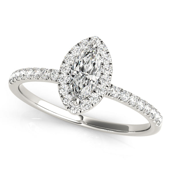 Platinum Marquise Diamond Engagement Ring 1.25ctw
