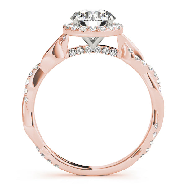 18K Rose Gold 1.33ctw Round Diamond Engagement Ring