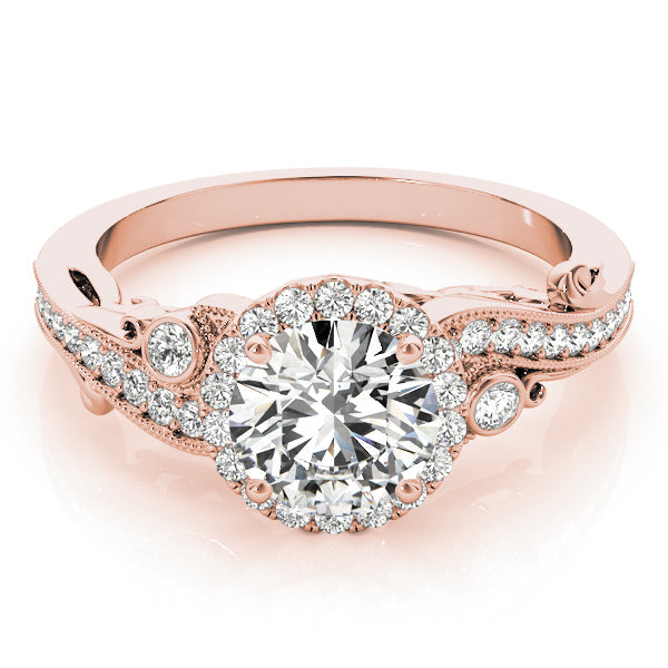 14K Rose Gold 1.33ctw Round Diamond Engagement Ring