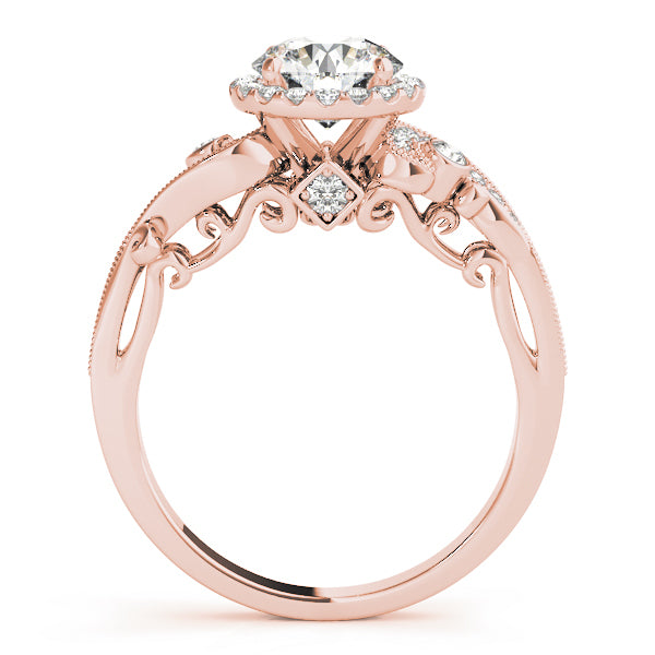 14K Rose Gold 1.33ctw Round Diamond Engagement Ring