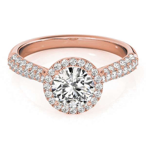 18K Rose Gold 1.33ctw Round Diamond Engagement Ring