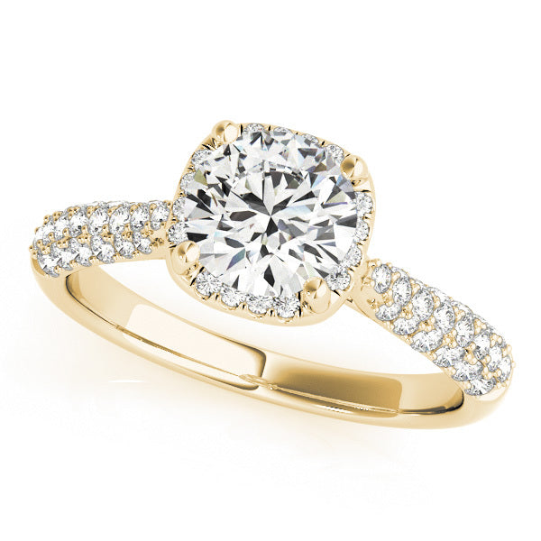 18K Yellow Gold 1.33ctw Round Diamond Engagement Ring