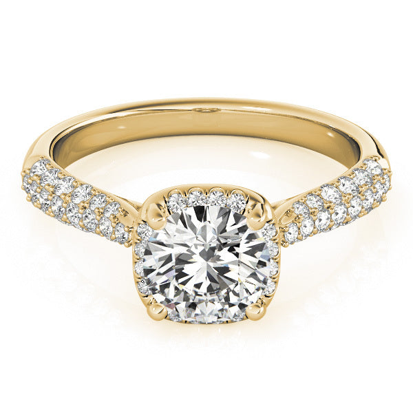 18K Yellow Gold 1.33ctw Round Diamond Engagement Ring