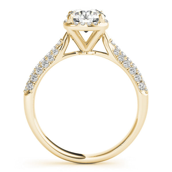18K Yellow Gold 1.33ctw Round Diamond Engagement Ring