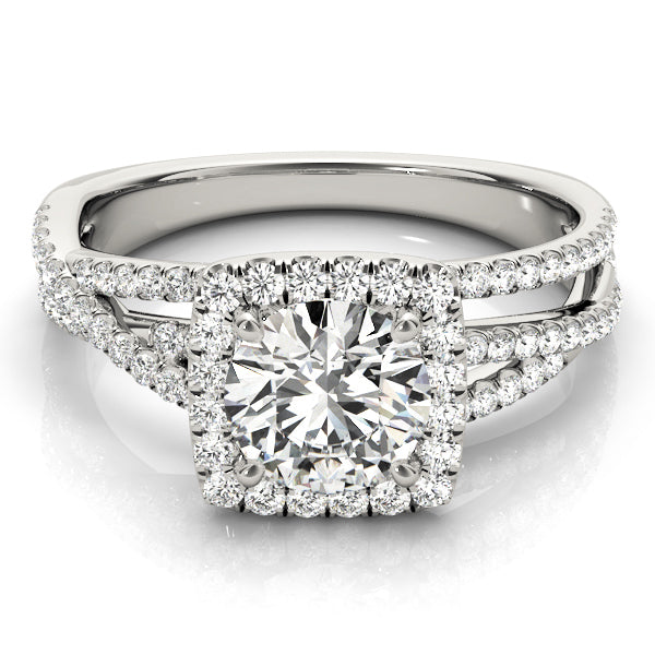 Style# 51017-E Halo Diamond Engagement Ring