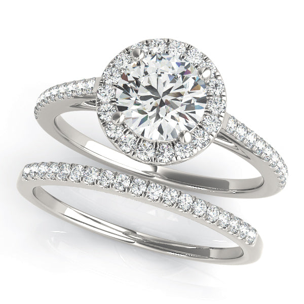 Style# 51080-E Halo Diamond Engagement Ring